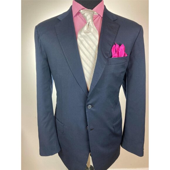 Brioni Navy 2-Button Sport Jacket Blazer 44 R e54 - Picture 1 of 5